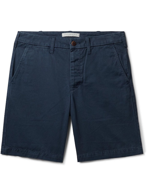 Photo: Outerknown - Fort Straight-Leg Organic Cotton-Twill Chino Shorts - Blue