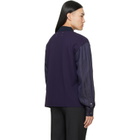 Maison Margiela Purple Bimaterial Shirt