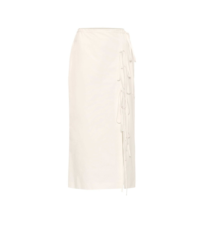 Photo: Brock Collection - Oleandro cotton midi skirt