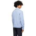 Thom Browne Blue Merino Intarsia Stripe Sweater