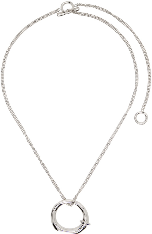 Photo: Jil Sander Silver Pendant Necklace