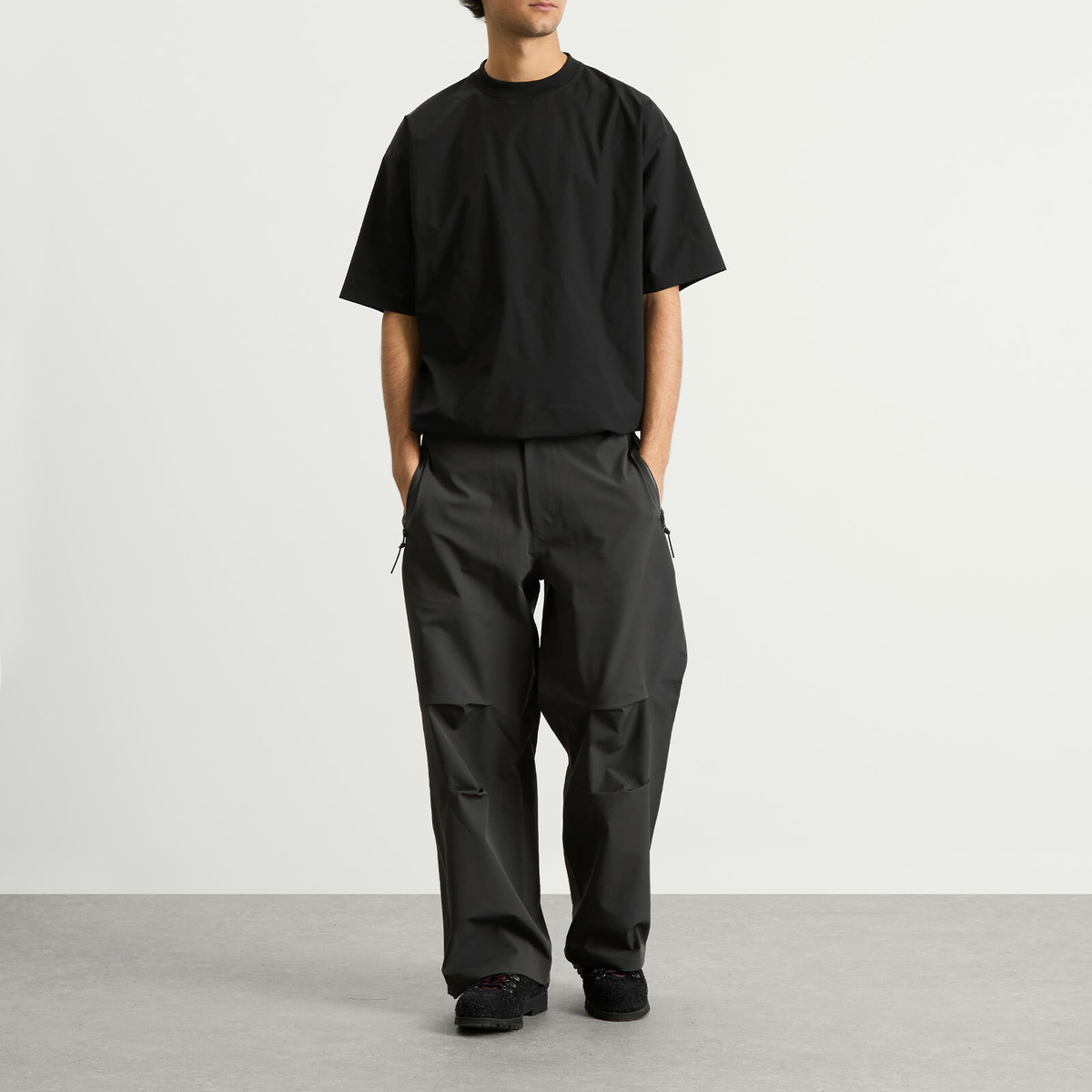 Hiking Patrol Men's Arc 3L Shell Trousers in Charcoal Black