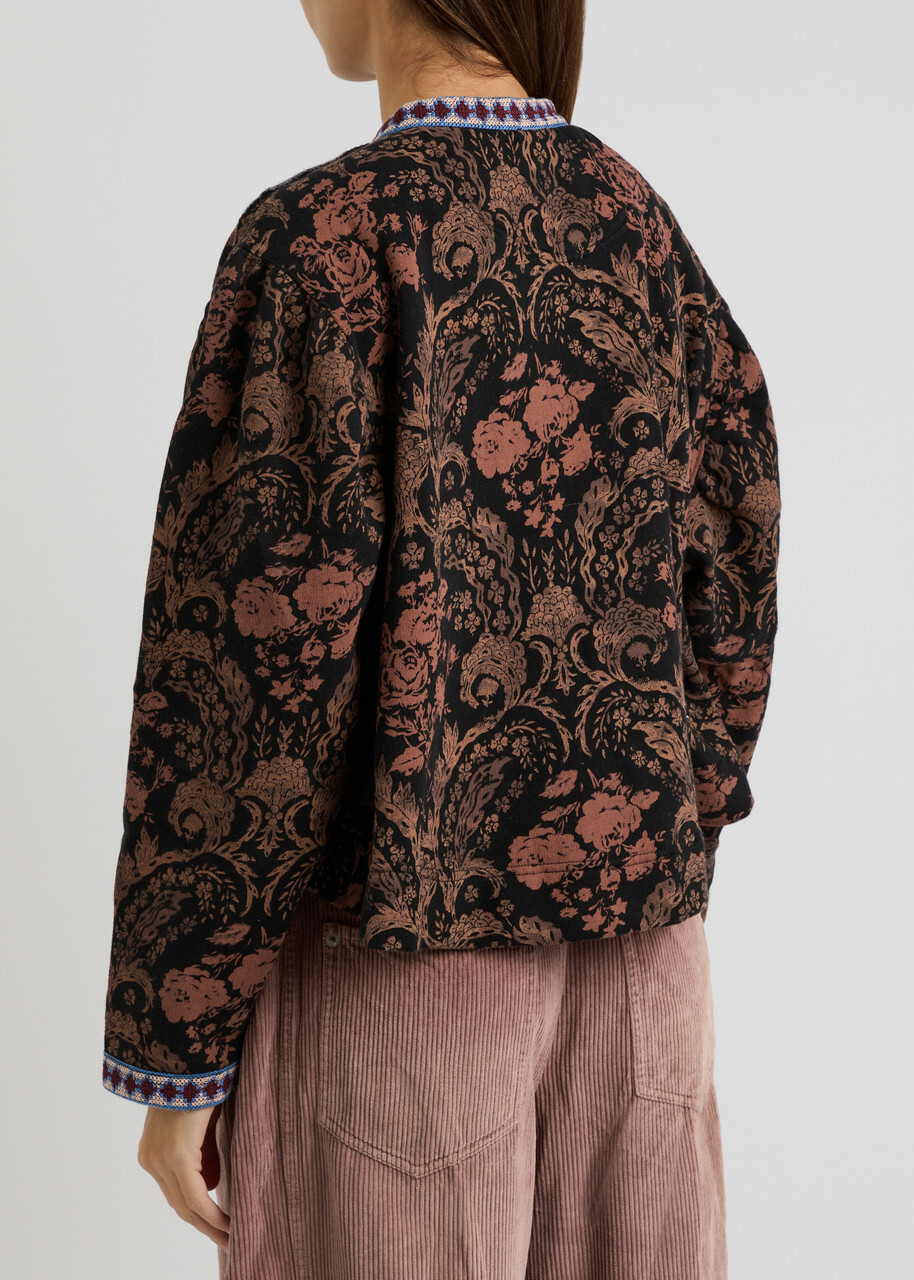 Free People Drifter Paisley-printed Cotton-blend Sweatshirt Brown