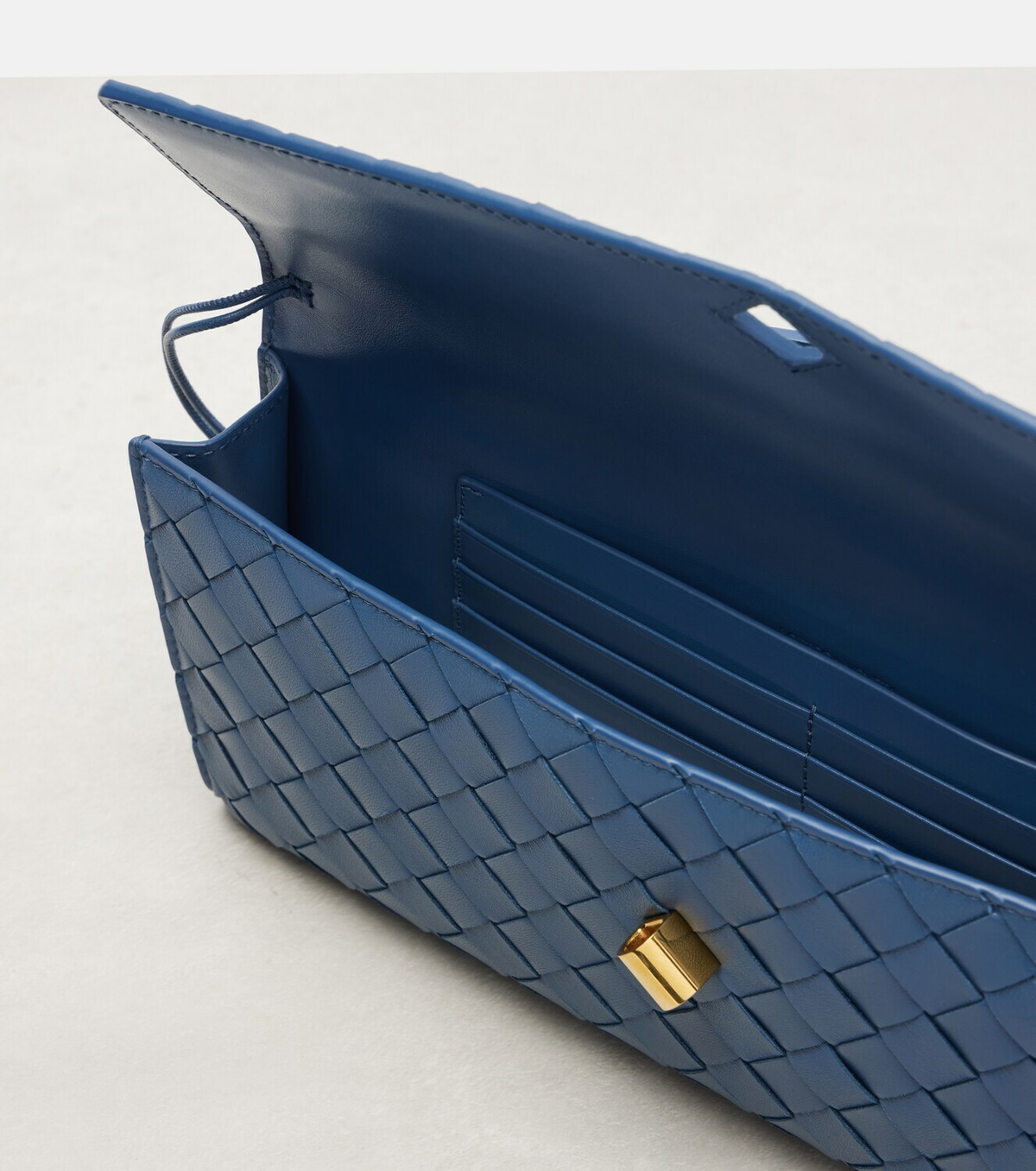Bottega Veneta Andiamo Intrecciato leather clutch