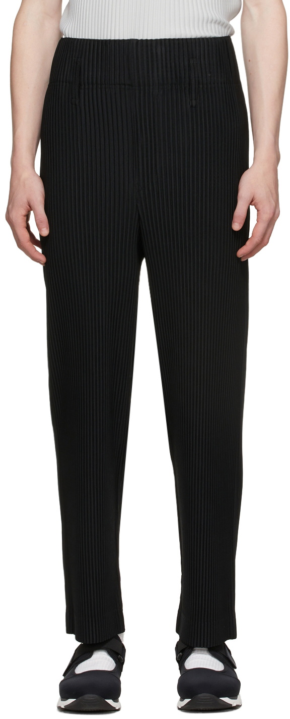 Homme Plissé Issey Miyake Black Tailored Pleats 1 Trousers Homme
