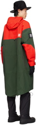 UNDERCOVER Red & Green The North Face Edition Geodesic Coat