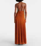 Staud Alessandra halterneck maxi dress