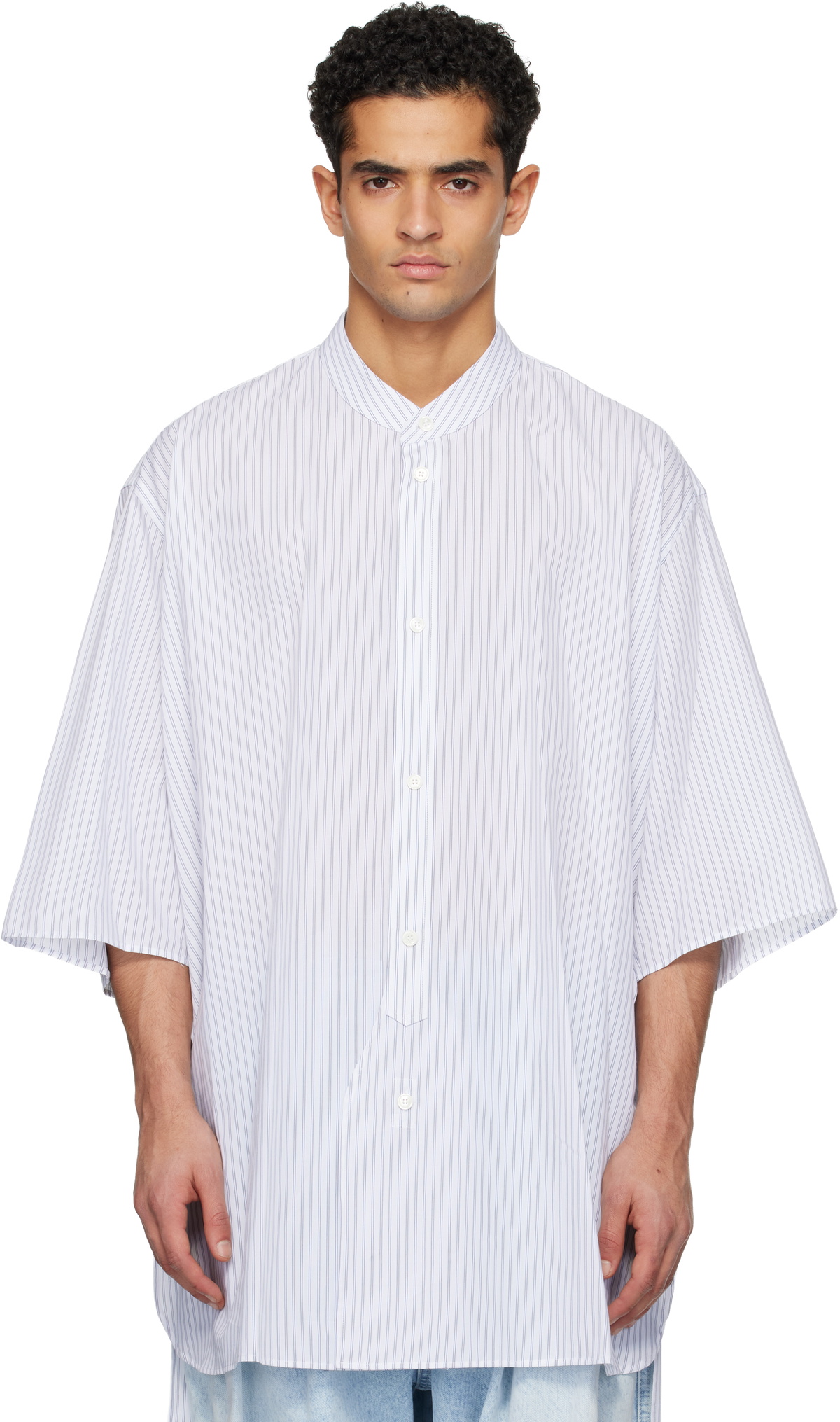 Hed Mayner White Short Sleeve Shirt