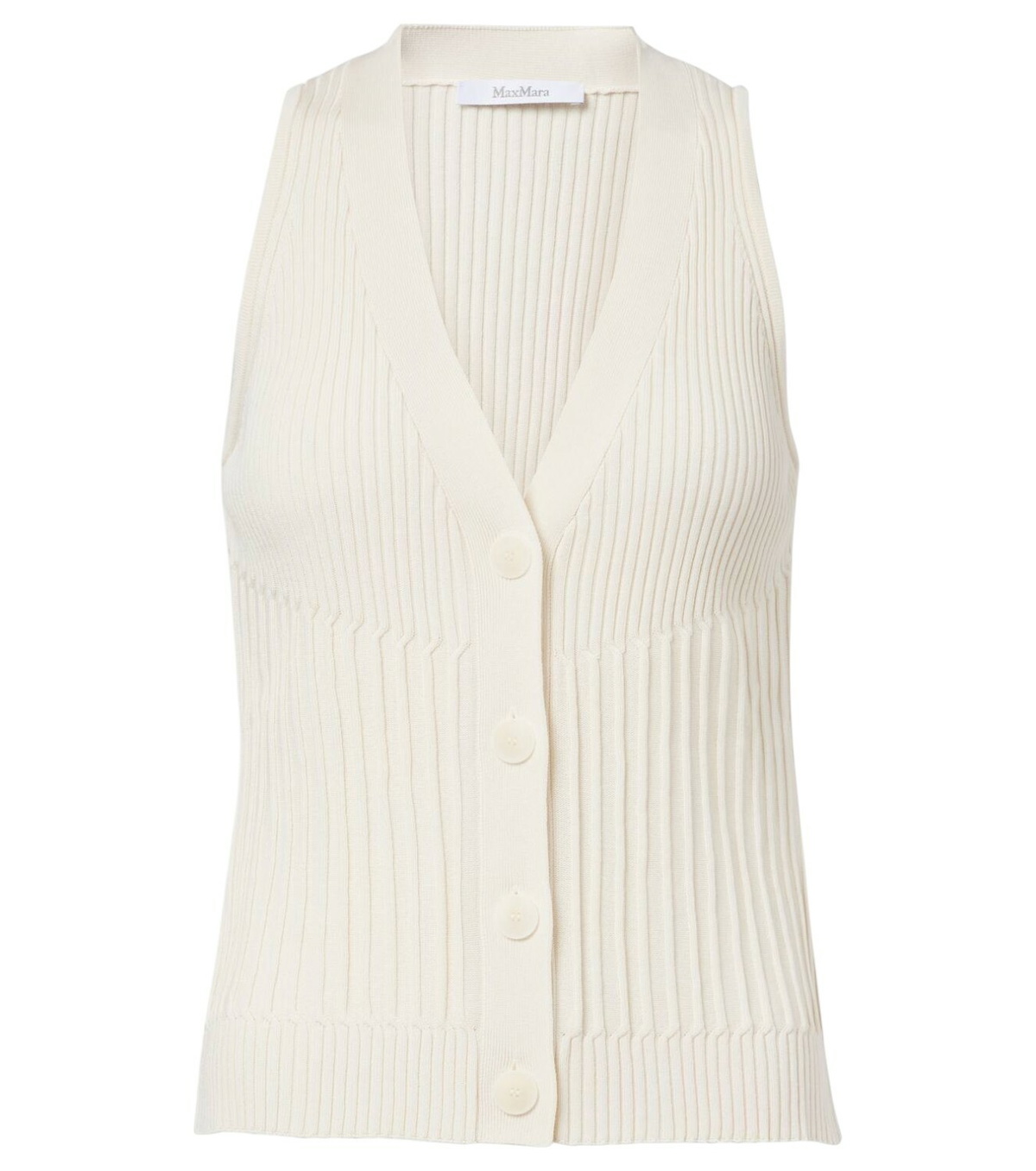 Max Mara Double-breasted wool and cashmere vest Max Mara