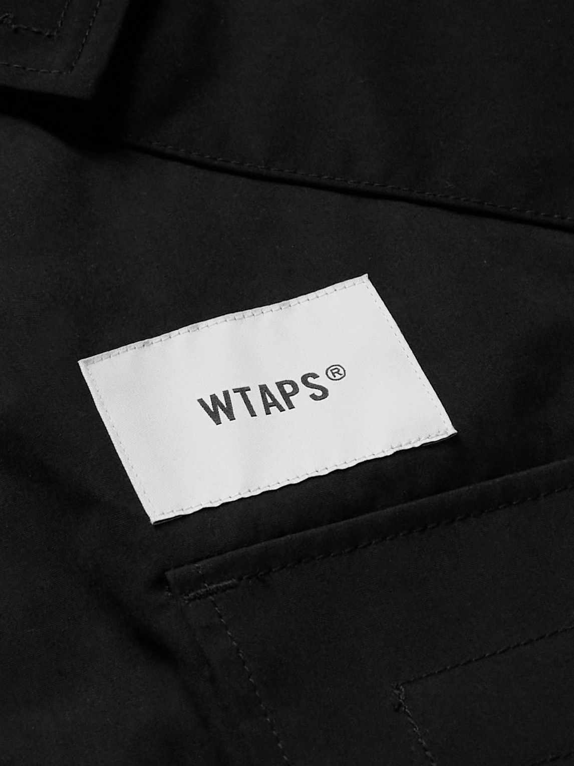 WTAPS - Conceal Logo-Appliquéd Cotton-Blend Shell Jacket - Black WTAPS