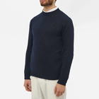 A.P.C. Men's Pierre Lambswool Crew Knit in Dark Navy