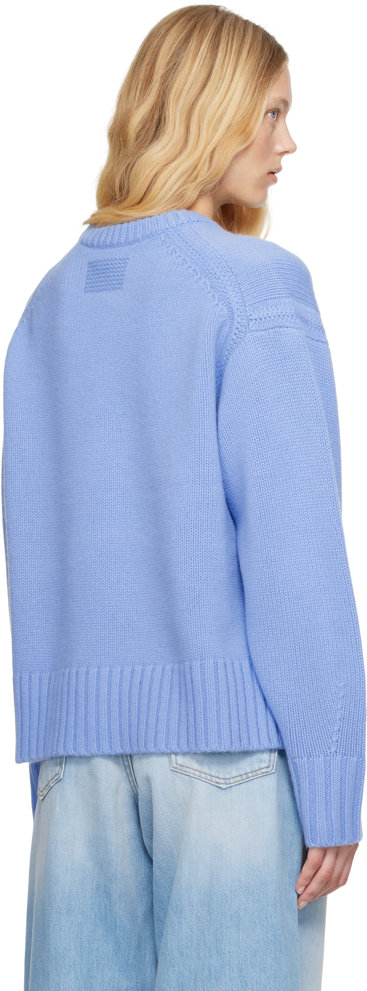 Guest in Residence Blue Cozy Crew Sweater