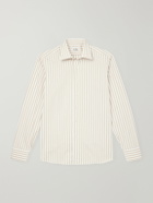 De Petrillo - Striped Cotton-Poplin Shirt - White