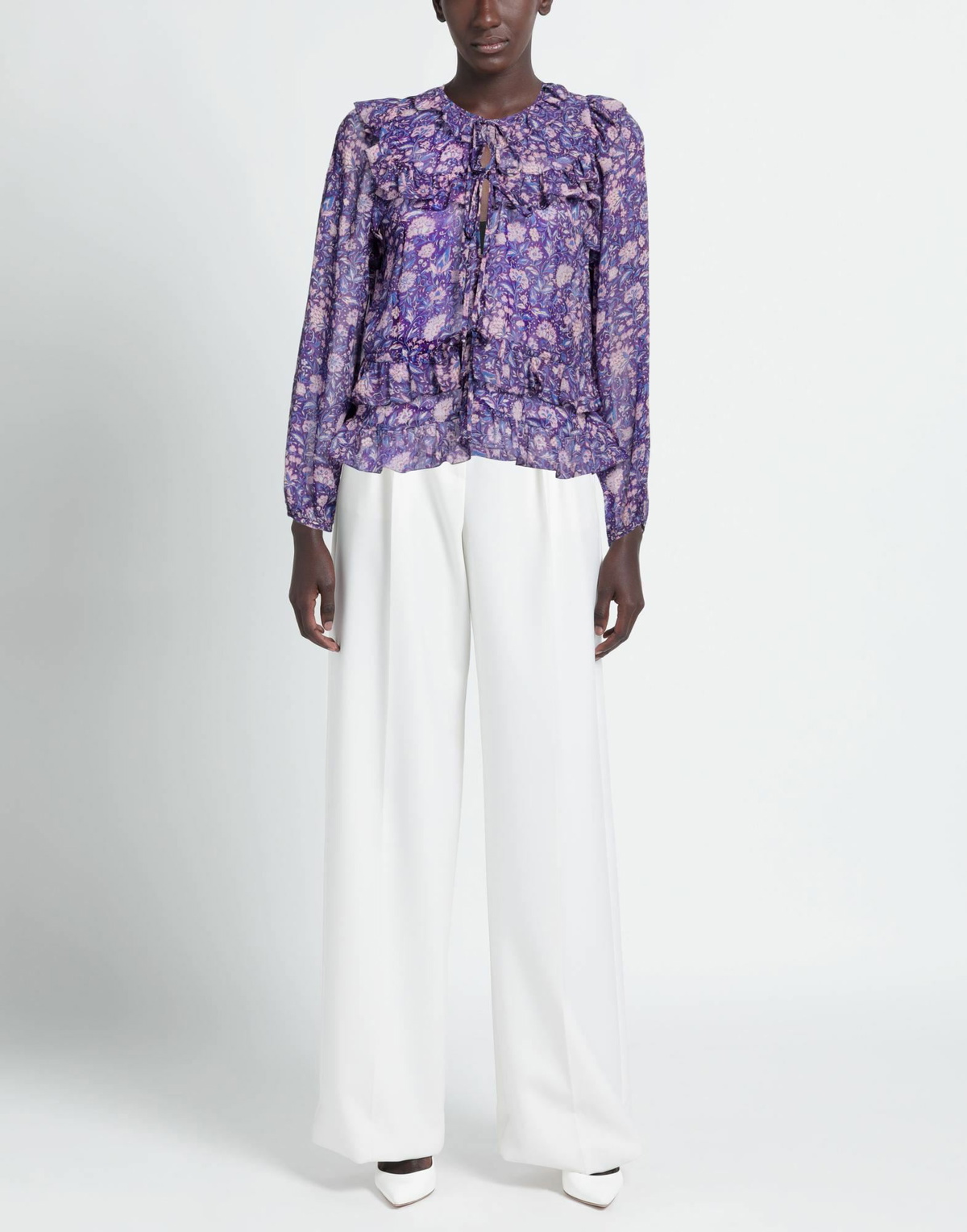 Maje Womens Shirt in Purple
