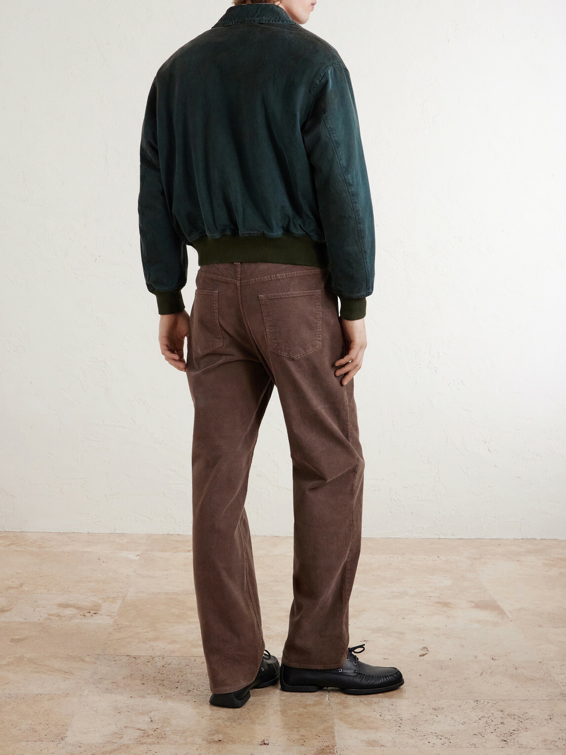 A.PRESSE - Cotton and Silk-Blend Canvas Bomber Jacket - Green