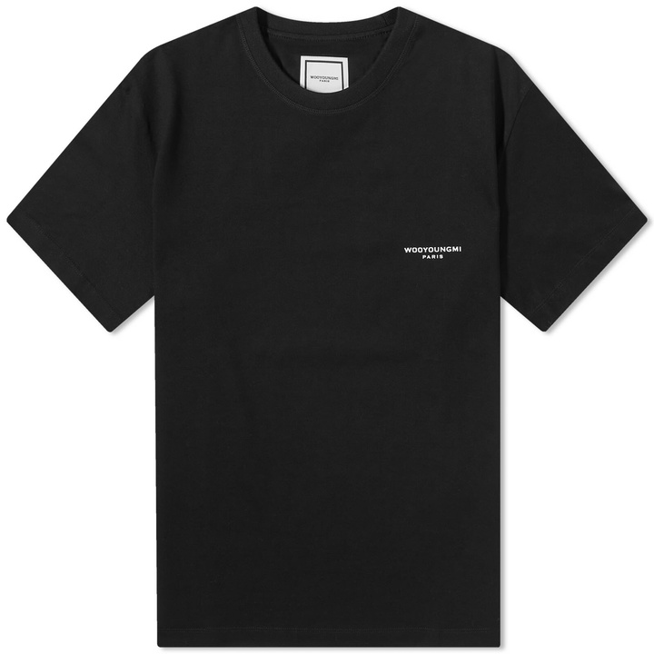 Photo: Wooyoungmi Men's Box Logo T-Shirt in Black