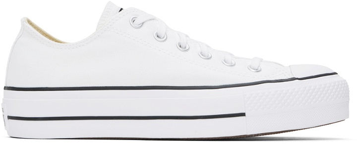 Photo: Converse White Chuck Taylor All Star Lift Low Top Sneakers