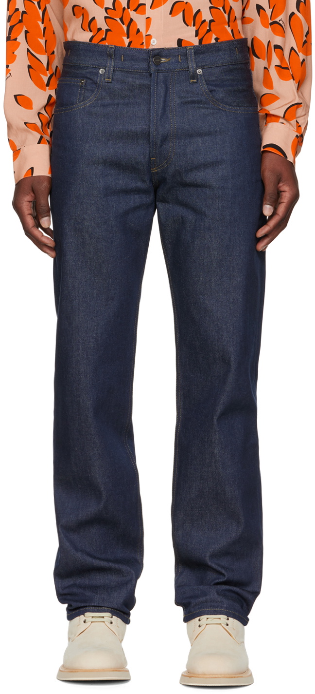 Jacquemus Navy Le Papier 'Le de Nîmes Fresa' Jeans Jacquemus