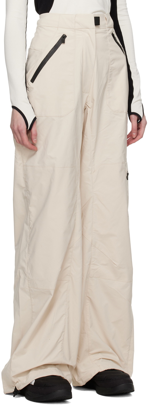 Templa Beige Bungee-Style Drawstring pants Templa