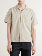 Aimé Leon Dore - Novelty Camp-Collar Cotton-Jacquard Shirt - Neutrals