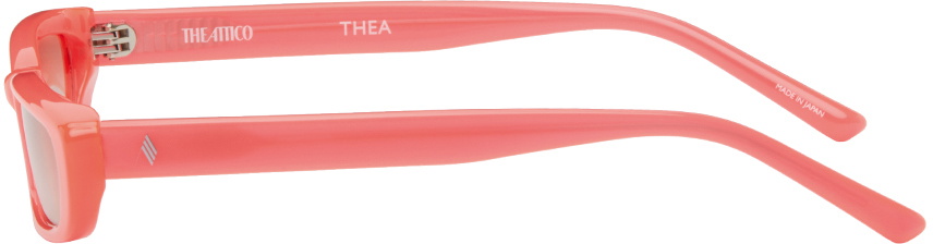 The Attico Pink Linda Farrow Edition Thea Sunglasses The Attico