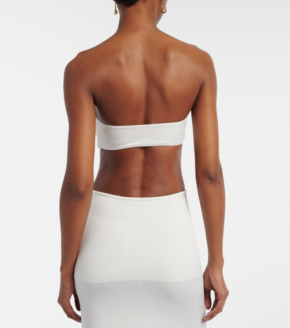 Jade Swim Clara ruched bandeau bikini top