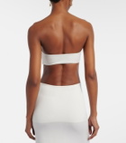 Jade Swim Clara ruched bandeau bikini top