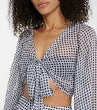 Alexandra Miro Natalia gingham crop top