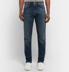 Nudie Jeans - Steady Eddie II Slim-Fit Tapered Organic Stretch-Denim Jeans - Dark denim