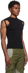 Dion Lee Black & Navy Cotton Tank Top