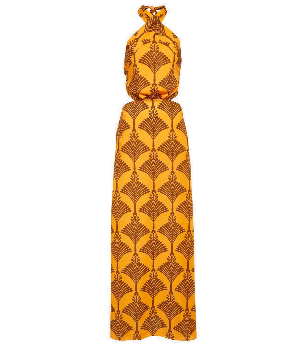 Johanna Ortiz Printed halterneck cotton maxi dress Johanna Ortiz Johanna Ortiz Printed halterneck cotton maxi dress Johanna Ortiz