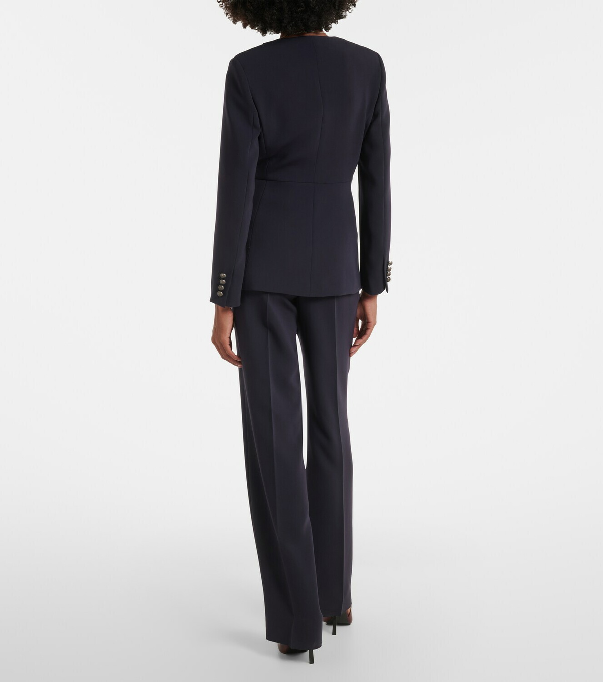 Max Mara Pleated cady straight pants