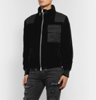 AMIRI - Twill-Panelled Velvet Jacket - Black