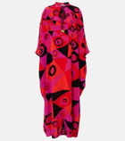 Pucci Occhi silk twill kaftan