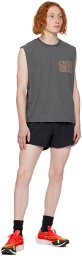 OVER OVER Gray Track Shorts