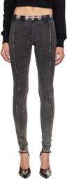 Diesel Gray Athena-Dnm Leggings