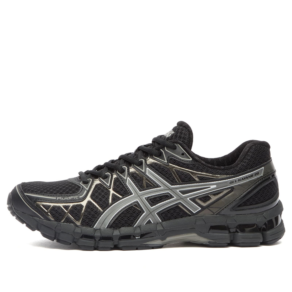 Asics Gel-Kayano 20 Sneakers in Black/Clay Grey
