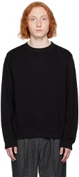 SOPHNET. Black Crewneck Sweatshirt