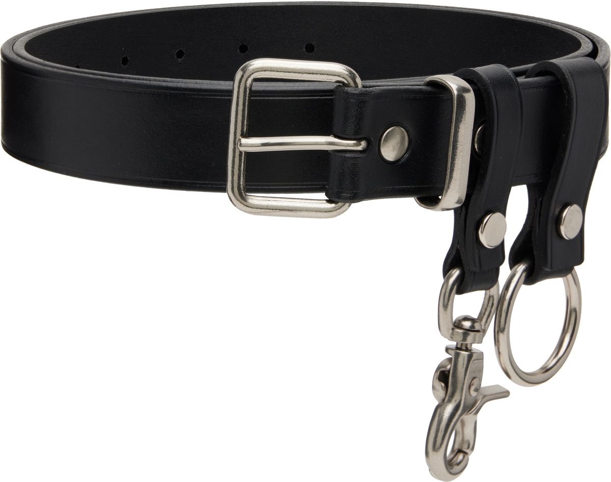 Comme des Garçons Homme Black Steer Oil Smooth 30Mm Belt