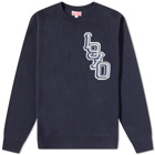 Kenzo Men's Back Applique Tiger Crew Knit in Midnight Blue