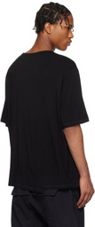 Professor.E Black Semi-Sheer T-shirt