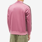 Needles Men's Poly Smooth Track Jacket in Smoke Pink