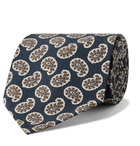 Rubinacci - 8cm Paisley-Print Silk Tie - Blue