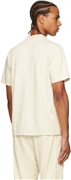 Les Tien Off-White Heavyweight Mock Neck T-Shirt