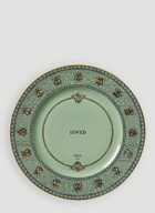 Set of Two Bee Charger Plate in Green
