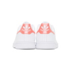 adidas Originals White and Pink Stan Smith Sneakers