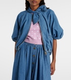 Patou Tie-neck denim jacket