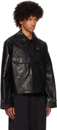Entire Studios Black Cache Leather Jacket