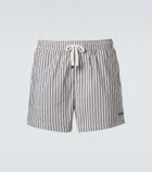 Zegna Striped swim trunks