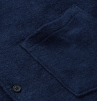 Acne Studios - Jef Camp-Collar Cotton-Terry Shirt - Navy